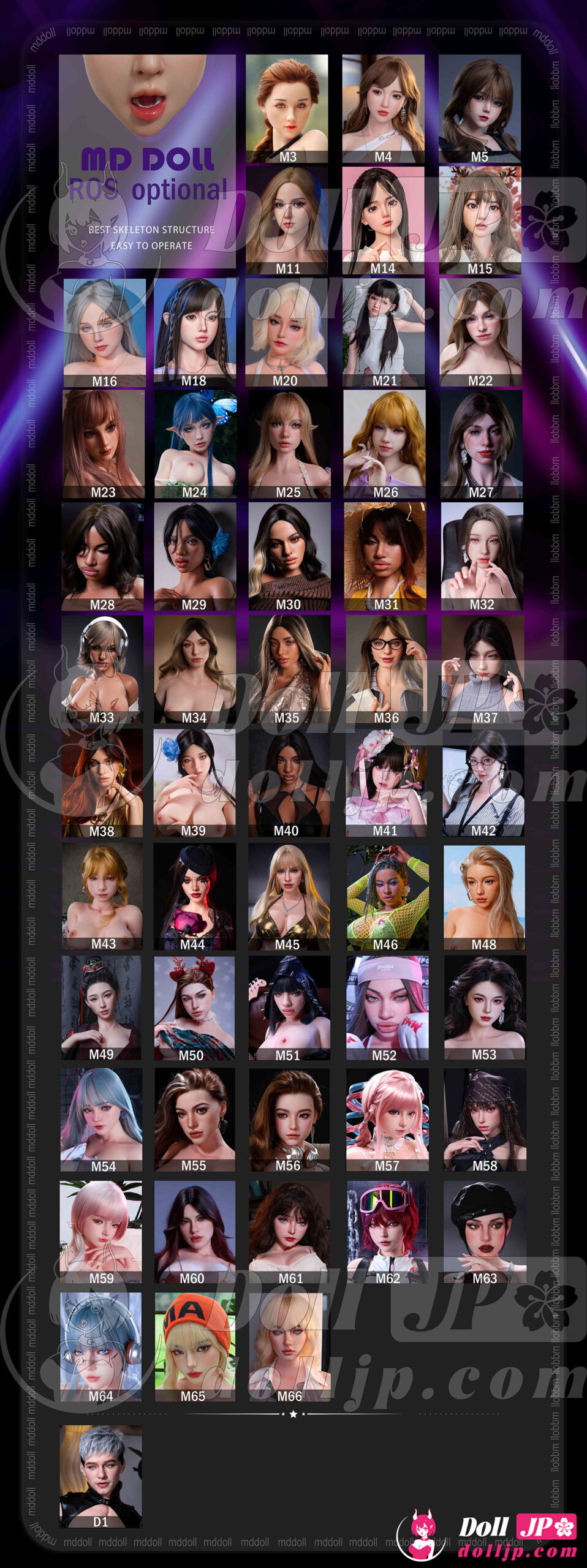 MDDoll-ROS Head List-jp