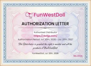 FunWestDoll 正規販売認可証明書|DollJP