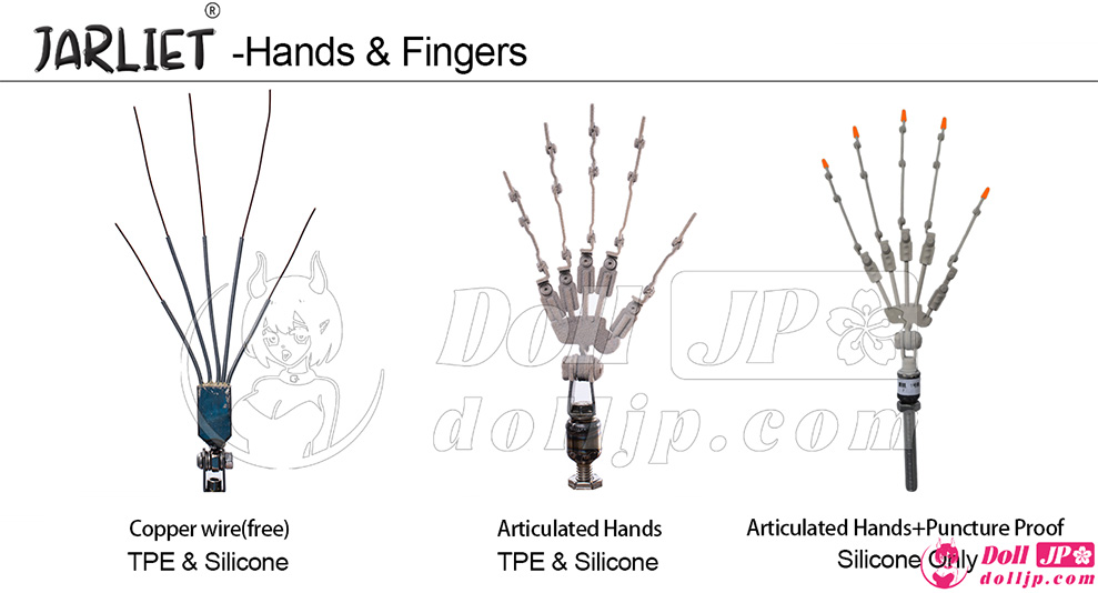 Jarliet Fingers Hands - Silicone+TPE-4-JP