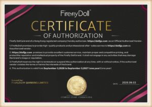 FireflyDoll 正規販売認可証明書｜DollJP