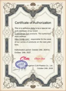 Climax Doll DollJP authorization certificate