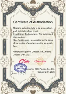 Climax Doll DollJP authorization certificate