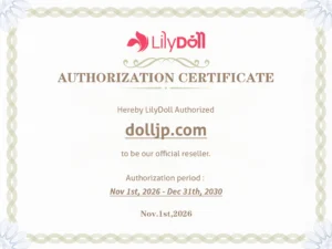 Lily Doll DollJP authorization certificate