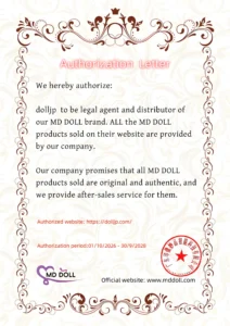 MD Doll DollJP authorization certificate