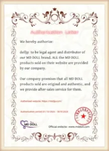 MD Doll DollJP authorization certificate