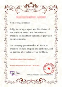 MD Doll DollJP authorization certificate