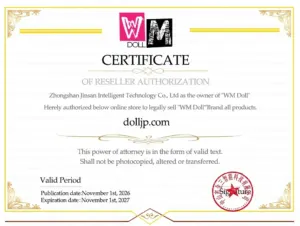WM Doll DollJP authorization certificate